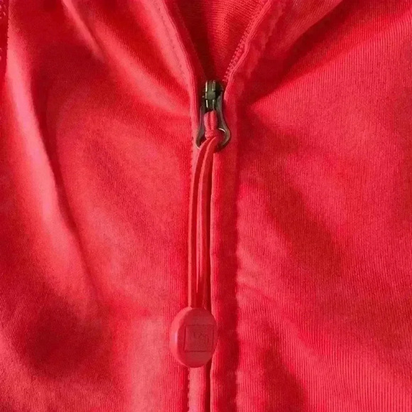 REI Women’s Full Zip Workout Jacket | XS Coral Pink | Hooded with Front Pockets - Picture 5 of 7